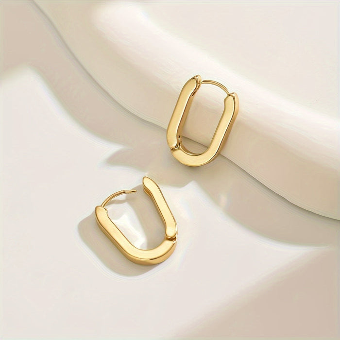 綾華｜モダンジオメトリック フープピアス