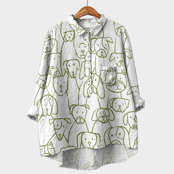 ルナ｜柄シャツ