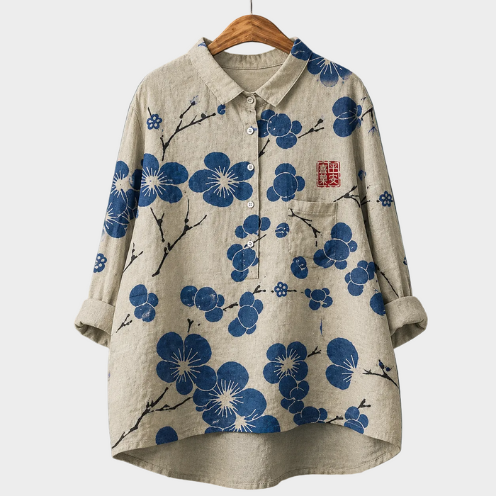 スズネ｜花柄シャツ