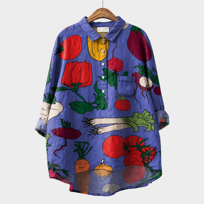 リナ｜花柄シャツ