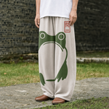 蛙アートゆったりパンツ