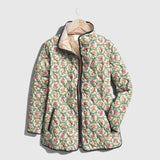 にいな｜生成りの小花柄 キルティングジャケット