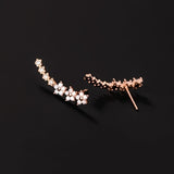 桜｜フラワーラインジルコニアイヤリング