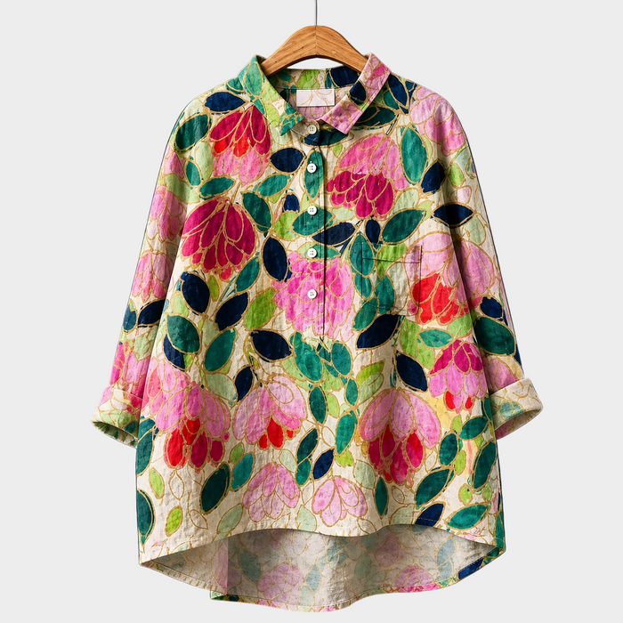 ハナビ｜花柄シャツ