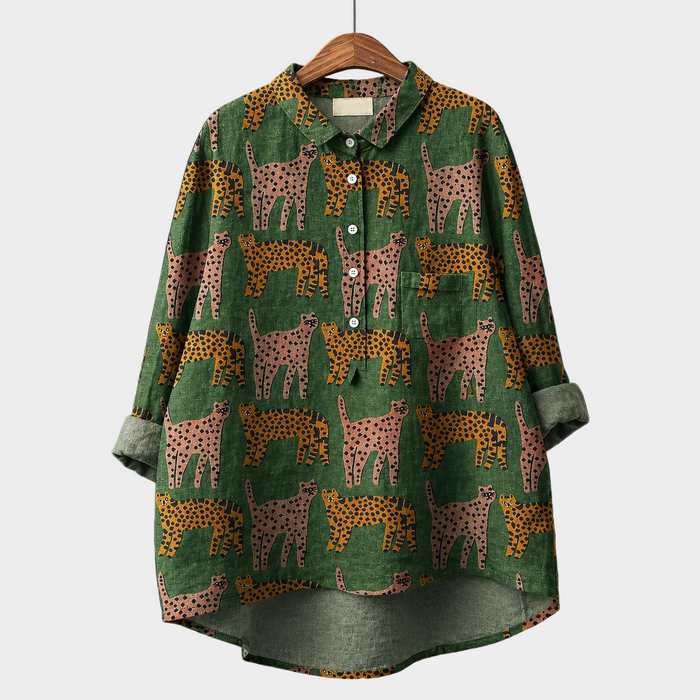 アヤメ｜柄シャツ