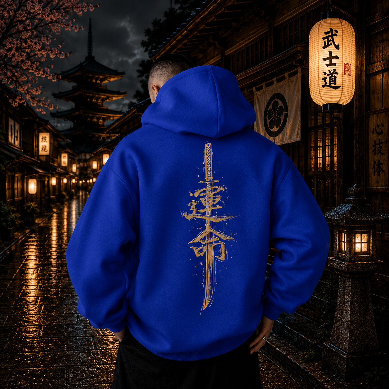 トシオ｜漢字バックプリントフーディ