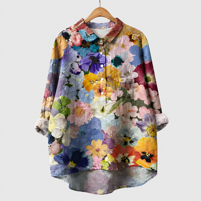 ヒヨリ｜アート柄シャツ