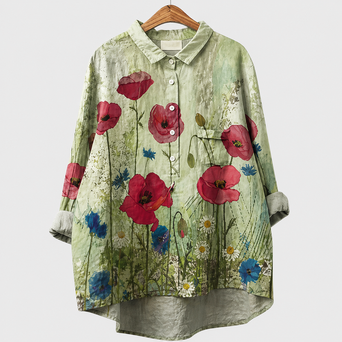 マオ｜花柄シャツ