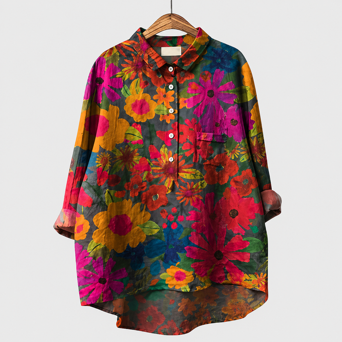 ミサ｜花柄シャツ