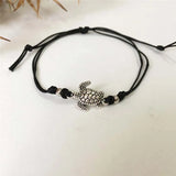 潮花｜シータートル レザー アンクレット ブレスレット