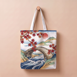 紅葉と橋｜浮世絵風トートバッグ