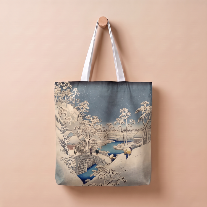 目黒太鼓橋夕日の岡｜浮世絵トートバッグ