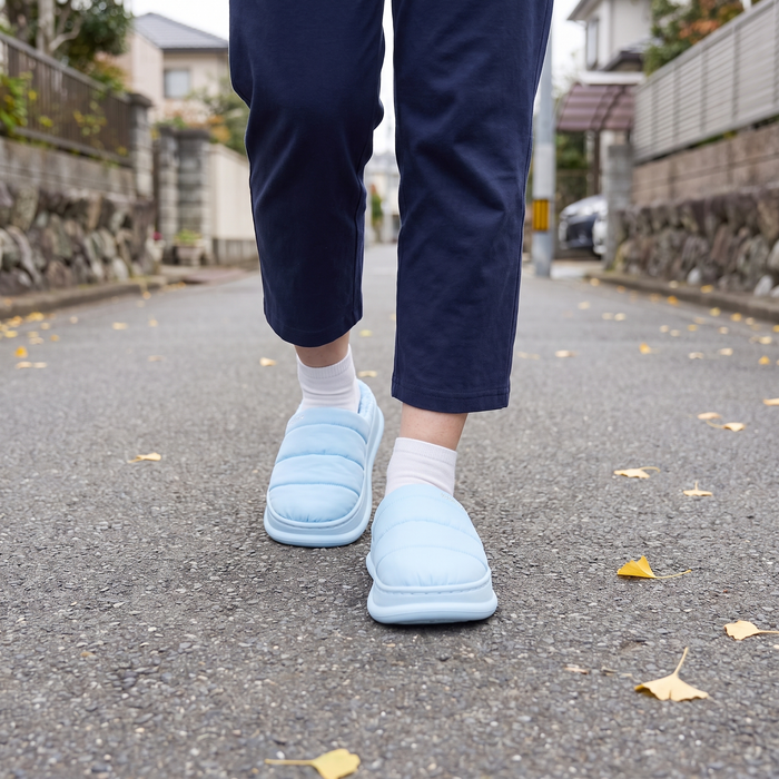 ヒナタ｜ふっくらキルティング冬サンダル