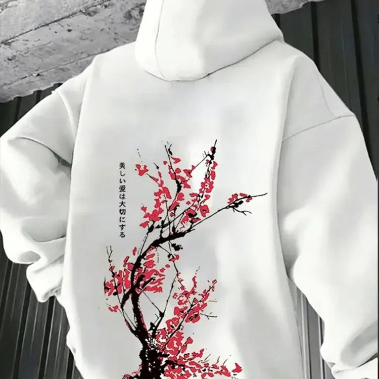 ミノル｜和柄バックプリントフーディ